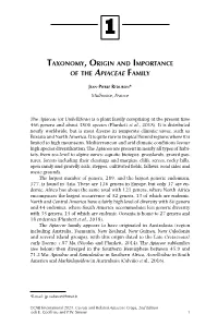 Taxonomy, Origin and Importance of the Apiaceae Family
