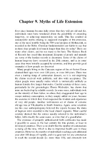 Chapter 9. Myths of Life Extension