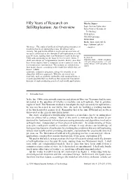 Fifty Years of Research on Self-Replication: an Overview