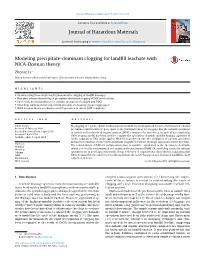 Modeling Precipitate-Dominant Clogging for Landfill Leachate With