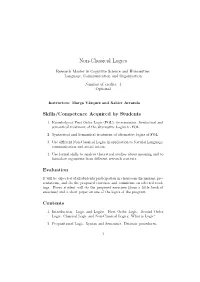 Non-Classical Logics