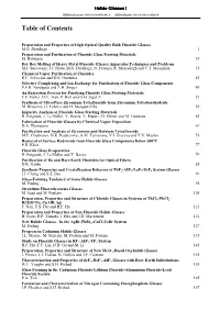 Table of Contents