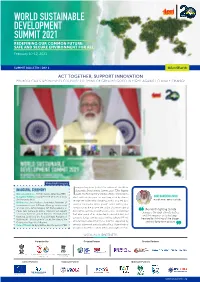 WORLD SUSTAINABLE DEVELOPMENT SUMMIT 2021 REDEFINING OUR COMMON FUTURE: SAFE and SECURE ENVIRONMENT for ALL February 10-12, 2021