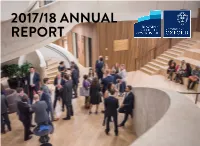 2017/18 Annual Report Chapter 1 Table of Contents
