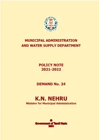 Policy Note 2021-2022