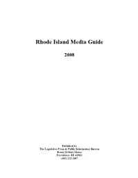 Rhode Island Media Guide