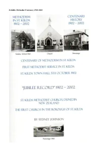 St Kilda Methodist Centenary 1902-2002 Page 1
