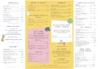 Sundaes Shakes & Floats Savoury Ice Cream Sorbet