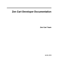 Zen Cart Developer Documentation