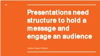 Choose a Narrative Structure