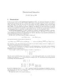 Denotational Semantics