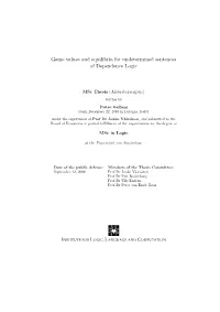 Game Values and Equilibria for Undetermined Sentences of Dependence Logic