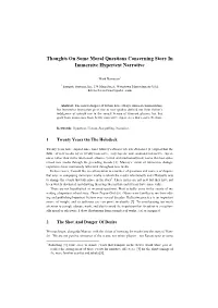 Moral Questions Concerning Story in Immersive Hypertext Narrative