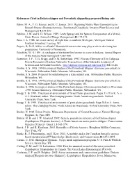 References Cited in Dakota Skipper and Poweshiek Skipperling Proposed Listing Rule