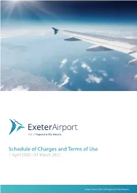 Schedule of Charges and Terms of Use 1 April 2019 - 31 March 2019