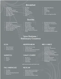 Catering Menu Version