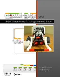 LEGO Mindstorms EV3 Programming Basics