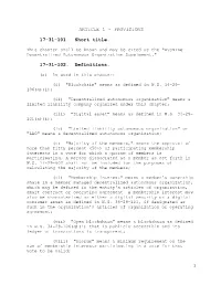 Decentralized Autonomous Organization Supplement."