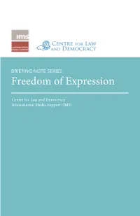 Freedom of Expression