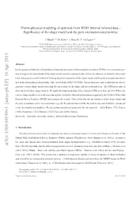 Thermophysical Modeling of Asteroids from WISE Thermal Infrared Data