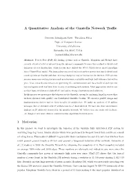 A Quantitative Analysis of the Gnutella Network Traffic