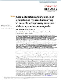 Cardiac Function and Incidence of Unexplained Myocardial