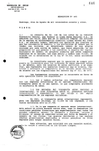 'P RBPIJBLICA DB CHILE RESOLUCION Ng 445 Santiago