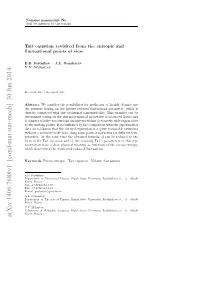Tait Equation Revisited from the Entropic and Fluctuational Points Of