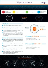 Wipro at a Glance