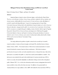 Bilingual Marine Data Distribution Using Arcims for Coral Reef Conservation