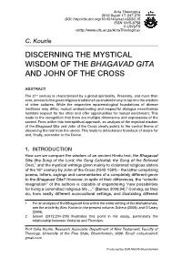 Bhagavad Gita and John of the Cross