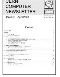 CERN Computer Newsletter Has Become a Sort of Historical Institution by Itself