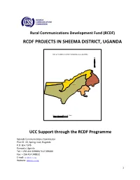 Rcdf Projects in Sheema District, Uganda