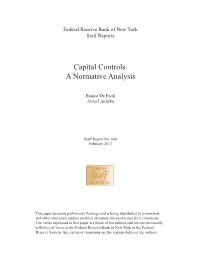 Capital Controls: a Normative Analysis