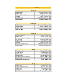 Download Important Dates 2020-2021 in Pdf Format