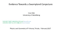 Evidence Towards a Swampland Conjecture