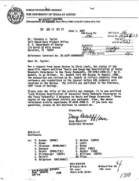 Letter Regarding the Status of Open File Report Entitled, "Basin & Range-Age Reactivation of Rocky Mountain Structures