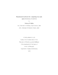 Randomized Methods for Computing Low-Rank Approximations of Matrices