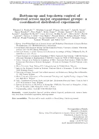 Bottom-Up and Top-Down Control of Dispersal Across Major Organismal Groups: a Coordinated Distributed Experiment