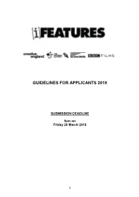 Guidelines for Applicants 2019