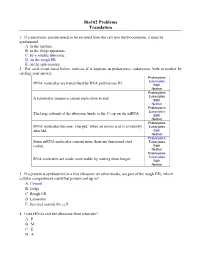 Bio102 Problems Translation