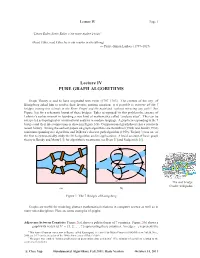Pure Graph Algorithms