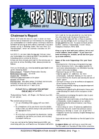 Spring 2012 Newsletter