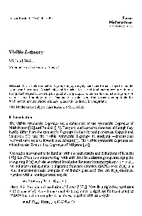 Visible L-Theory