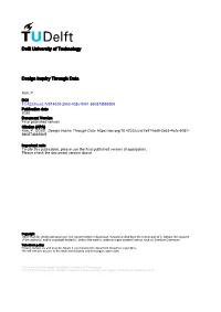 Design Inquiry Through Data