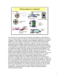 Electrostatics in Material