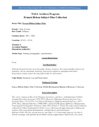 Francis Hoban Subject Files Collection