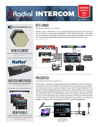 Intercom 2017 Hall 4.1, Booth C21 Key-Largo Keyboard Mixer and DAC Musik