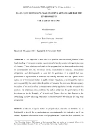 Is a Closed System of Legal Standing Always Safe for the Environment?