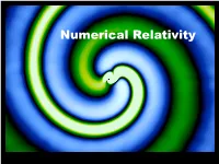 Numerical Relativity